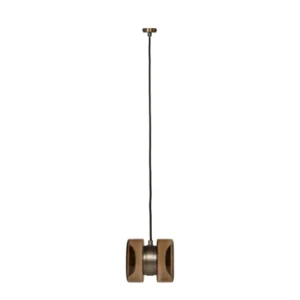 Suspension en verre fumé et bronze 17x15cm Alma - Versmissen - The Cool Republic