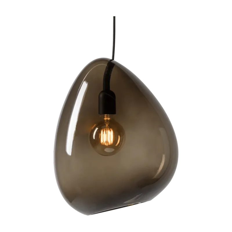 Suspension en verre fumé transparent Ocean - Belid - The Cool Republic