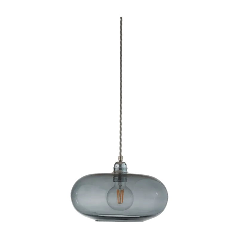Suspension en verre gris fumé 29 cm Horizon - Ebb & Flow - The Cool Republic
