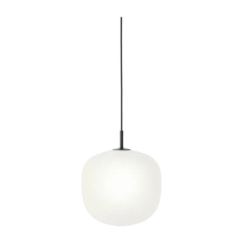 Suspension en verre noire 12 cm Rime - Muuto - The Cool Republic