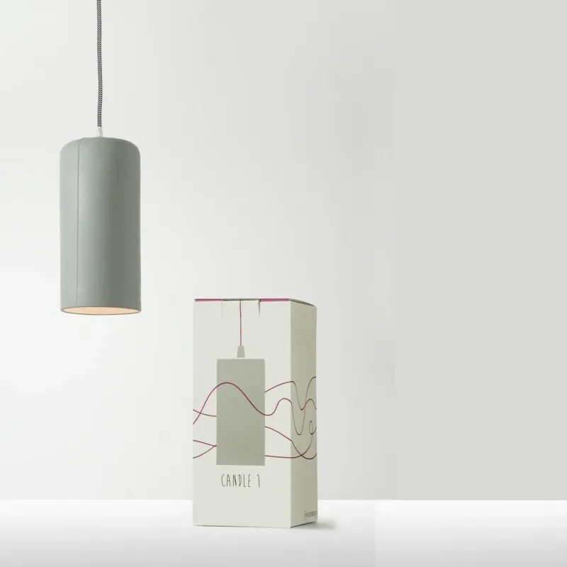 Suspension grise et noire Candle 1 - In-es.artdesign - The Cool Republic
