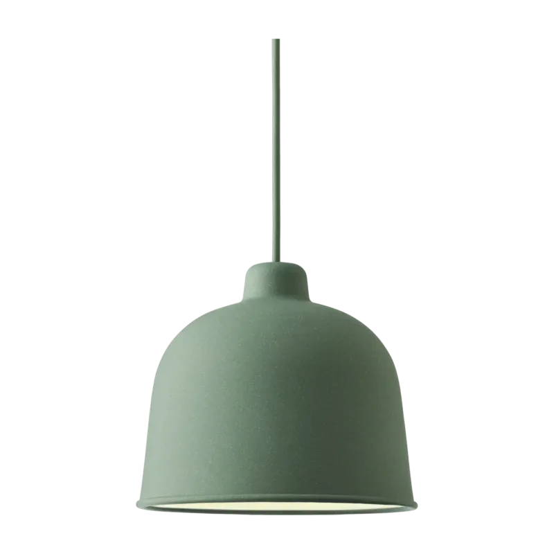 Suspension LED en fibre de bambou vert Grain - Muuto - The Cool Republic