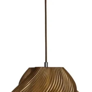 Suspension marron caramel et chrome 25 cm Soft serve 02 - Crème atelier - The Cool Republic