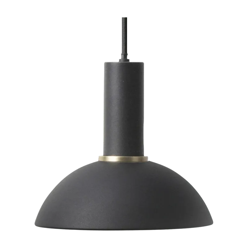 Suspension noire socket low noir Hoop Collect - Ferm Living - The Cool Republic