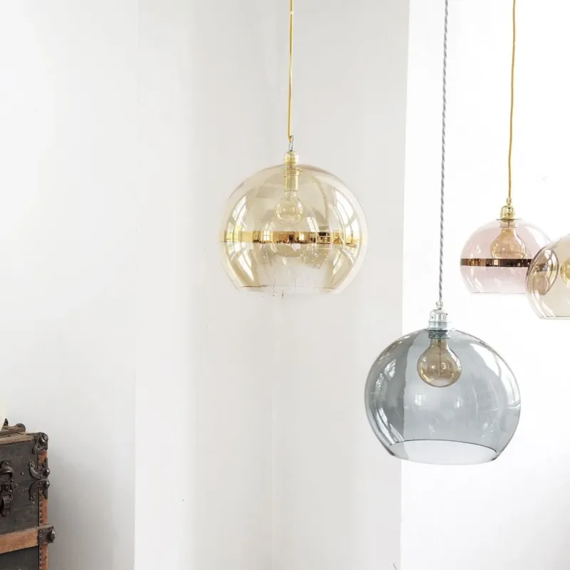 Suspension Ø15,5 cm Rowan Gris fumé - Ebb & Flow - The Cool Republic
