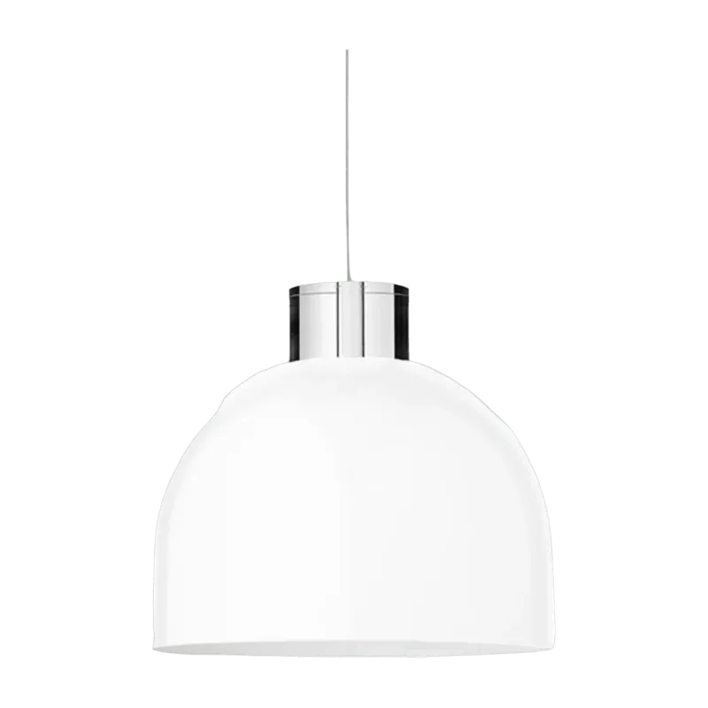 Suspension ronde S verre et blanc Luceo - Aytm - The Cool Republic