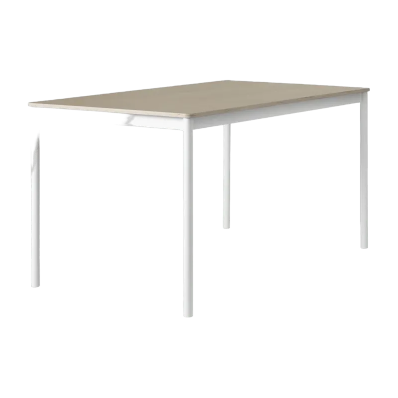 Table 190 cm en chêne piétement blanc Base - Muuto - The Cool Republic