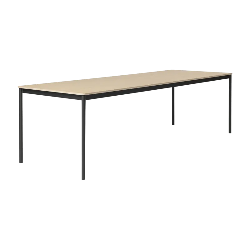 Table 190 cm en chêne piétement noir Base - Muuto - The Cool Republic
