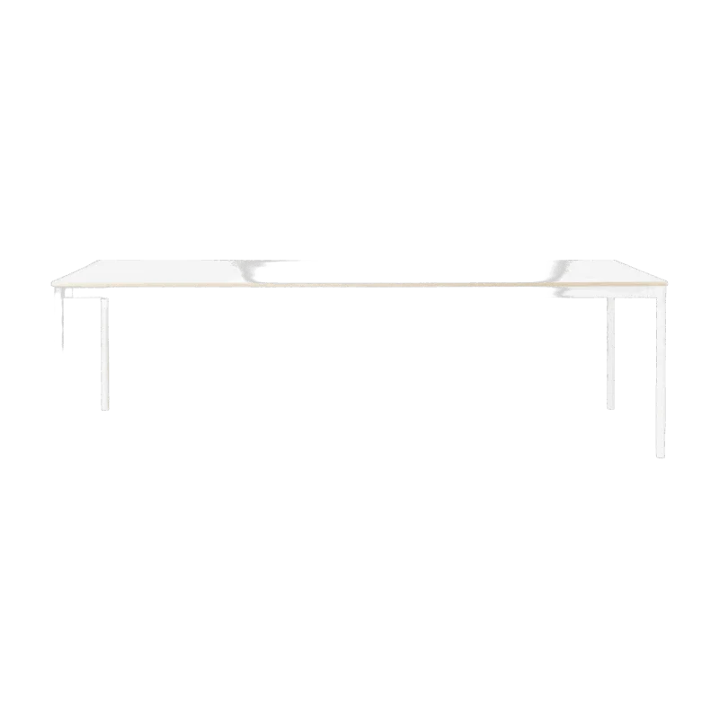 Table 250 cm blanche et bois piétement blanc Base - Muuto - The Cool Republic