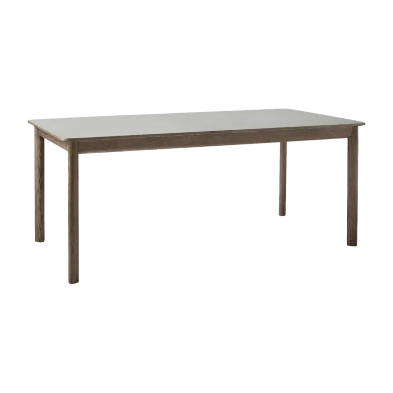 Table à manger avec rallonge en chêne fumé gris stratifié Fenix 180 à 280 cm Patch HW1 - &Tradition - The Cool Republic