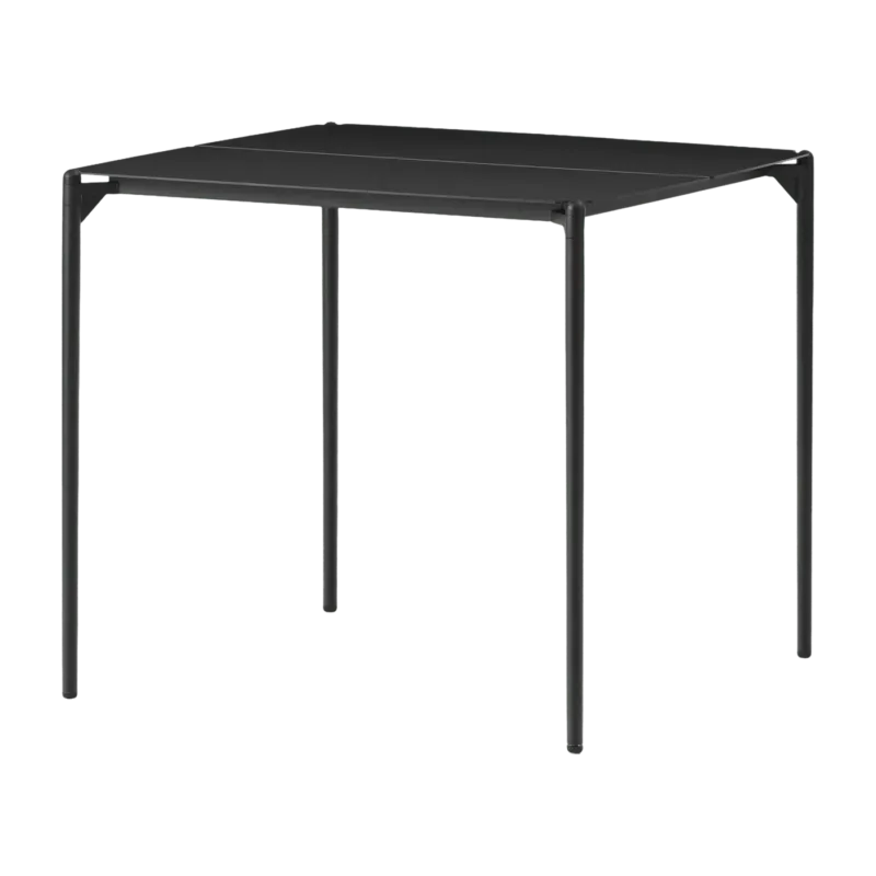 Table à manger carrée en acier noir 80 x 80 cm Novo - Aytm - The Cool Republic