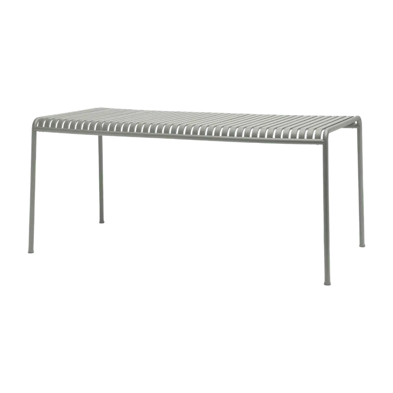 Table à manger d'extérieur en métal gris 170x90cm Palissade - HAY - The Cool Republic