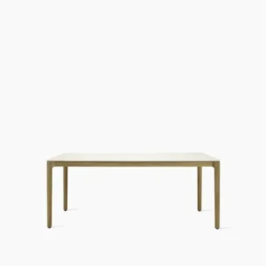 Table à manger d'extérieur rectangulaire en teck et céramique blanc 240x100cm Elko - Vincent Sheppard - The Cool Republic