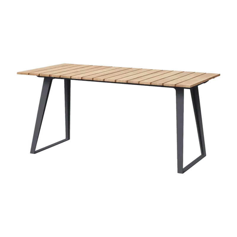 Table à manger en aluminium et teck Copenhagen - Cane-Line - The Cool Republic
