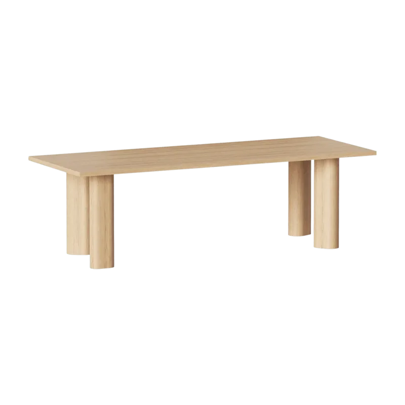 Table à manger en bois de chêne naturel Galta Forte 240 - Kann Design - The Cool Republic