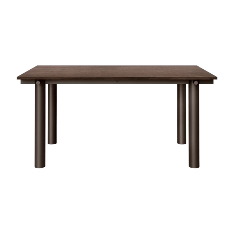 Table à manger en chêne teinté et acier chocolat 160x90cm Atura - Ferm living - The Cool Republic