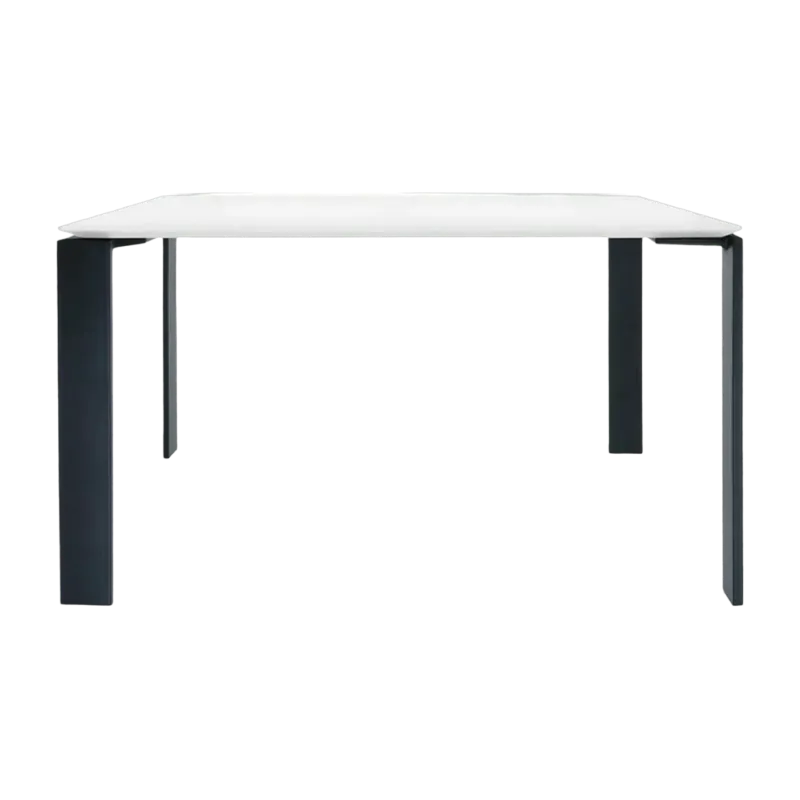 Table à manger noir et blanc 128x128 Four tavolo - Kartell - The Cool Republic