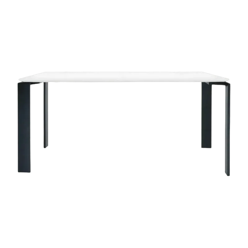 Table à manger noir et blanc 158x79 Four tavolo - Kartell - The Cool Republic
