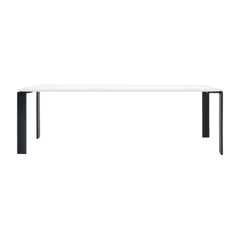 Table à manger noir et blanc 223x79 Four tavolo - Kartell - The Cool Republic
