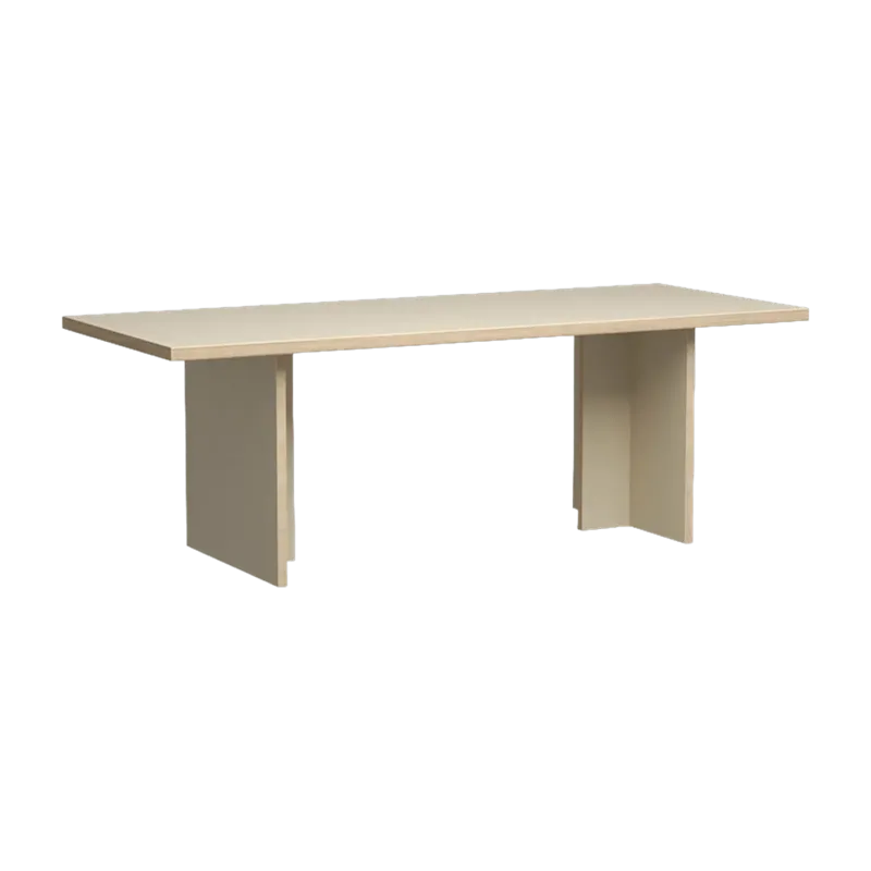 Table à manger rectangulaire en bois crème 220x90 cm - HKliving - The Cool Republic