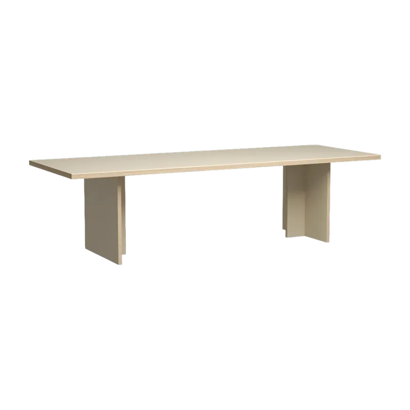 Table à manger rectangulaire en bois crème 280x100cm - HKliving - The Cool Republic