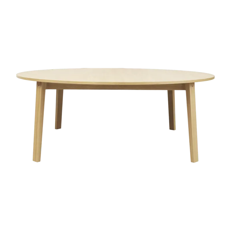 Table à manger ronde en chêne naturel 200 cm Slice Oak - Normann Copenhagen - The Cool Republic