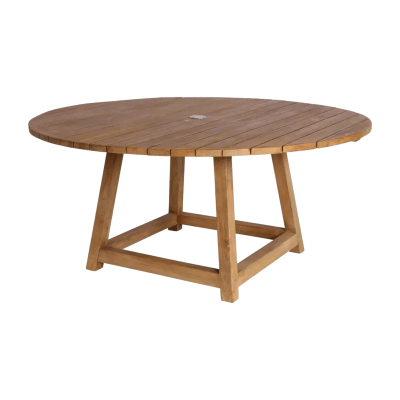 Table à manger ronde en teck George - Sika Design - The Cool Republic