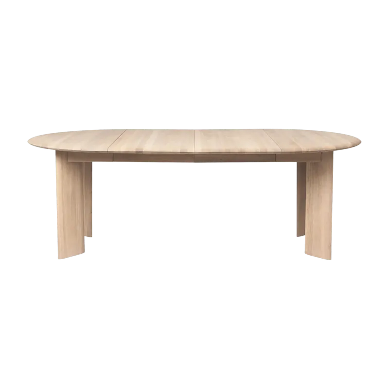 Table à rallonge x2 en chêne blanchi huilé Bevel - Ferm Living - The Cool Republic