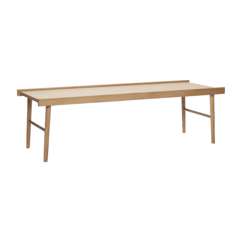 Table basse avec rebords en bois naturel - Hübsch - The Cool Republic