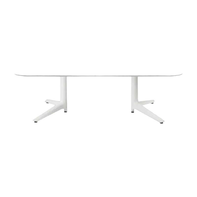 Table basse blanche 180x90 Multiplo - Kartell - The Cool Republic