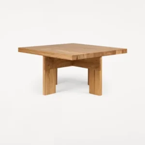 Table basse carrée style ferme en chêne naturel 70 x 70 x 37 cm Farmhouse - Frama - The Cool Republic