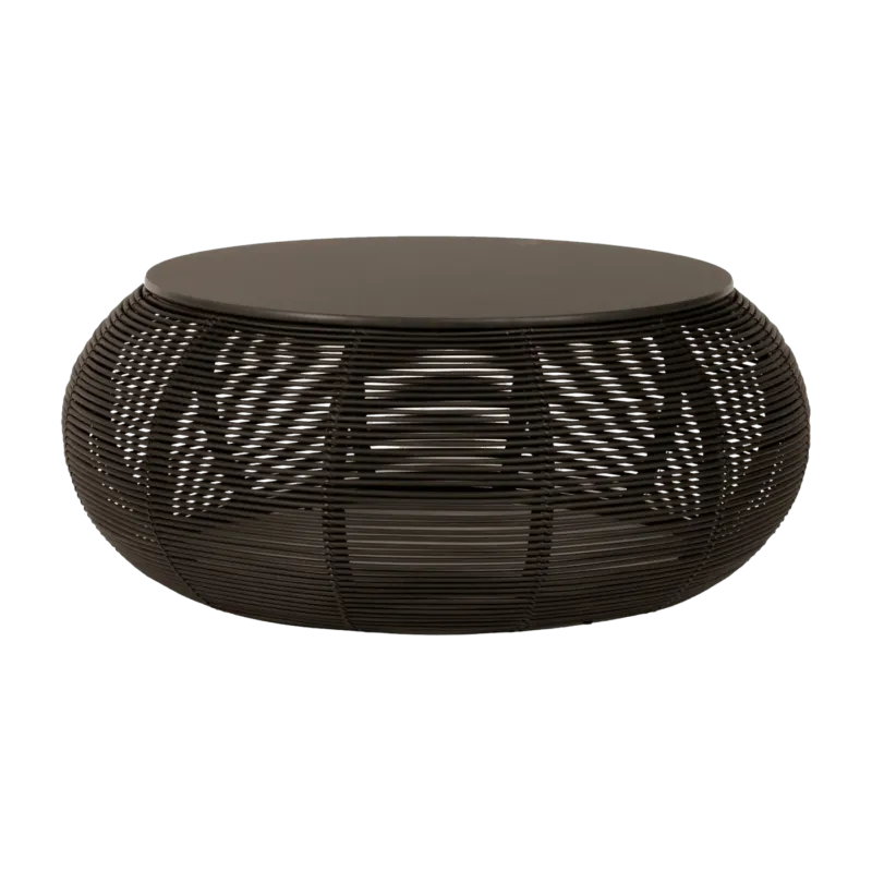 Table basse d'extérieur D77 cm noir Ivo - Vincent Sheppard - The Cool Republic
