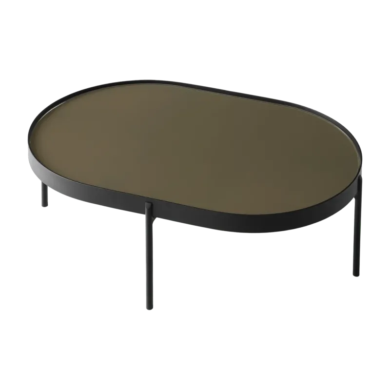 Table basse en acier marron 96 cm NoNo - Audo - The Cool Republic