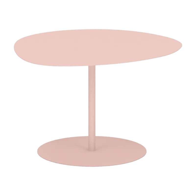 Table basse en acier mat baby pink 40 cm Galet 01 - Matière Grise - The Cool Republic