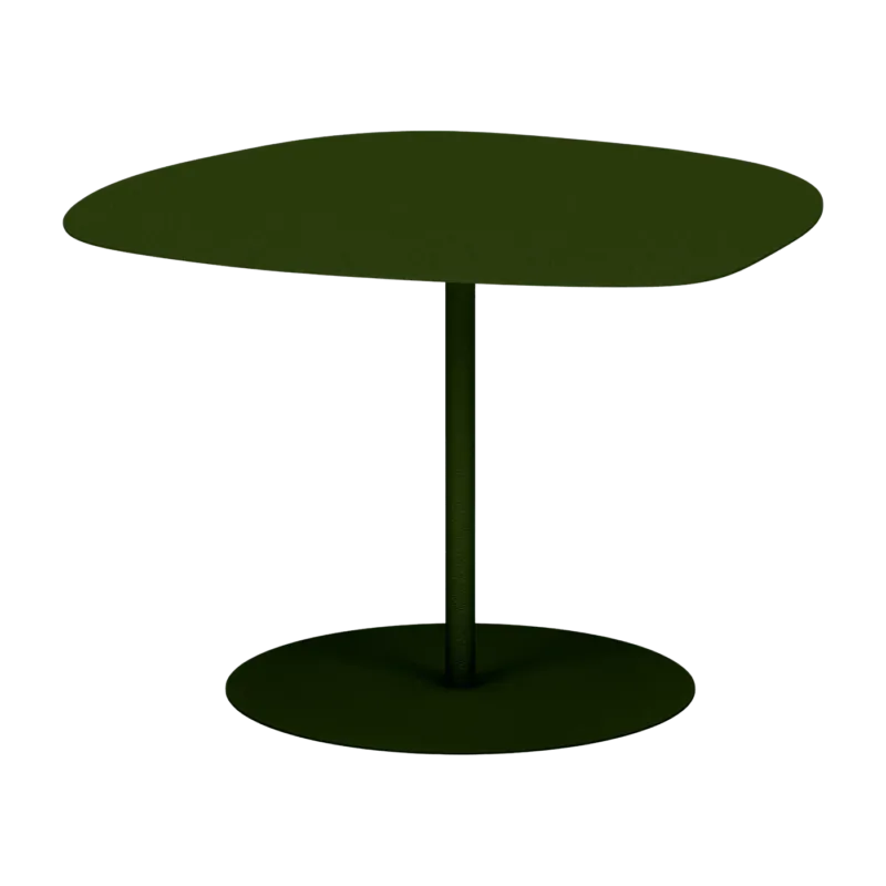 Table basse en acier mat kaki 37 cm Galet 03 - Matière Grise - The Cool Republic