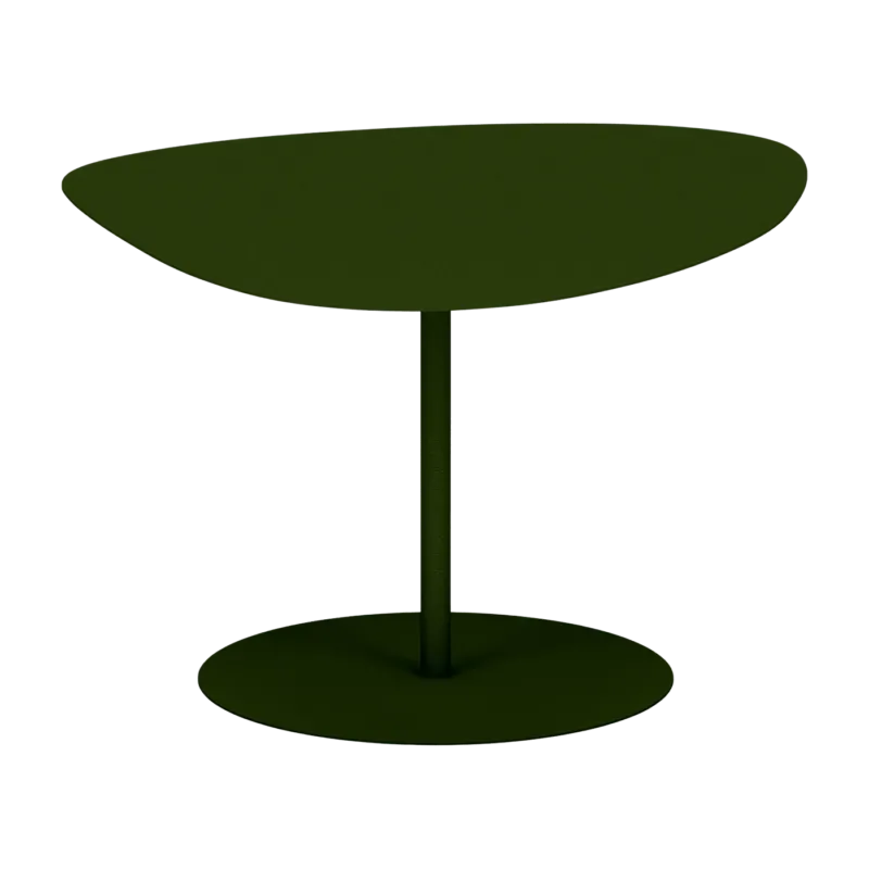 Table basse en acier mat kaki 39 cm Galet 02 - Matière Grise - The Cool Republic