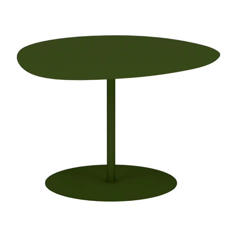 Table basse en acier mat kaki 40 cm Galet 01 - Matière Grise - The Cool Republic