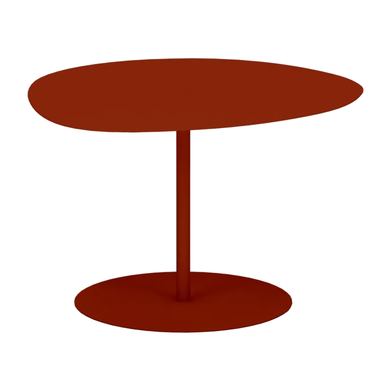 Table basse en acier mat terracotta 40 cm Galet 01 - Matière Grise - The Cool Republic