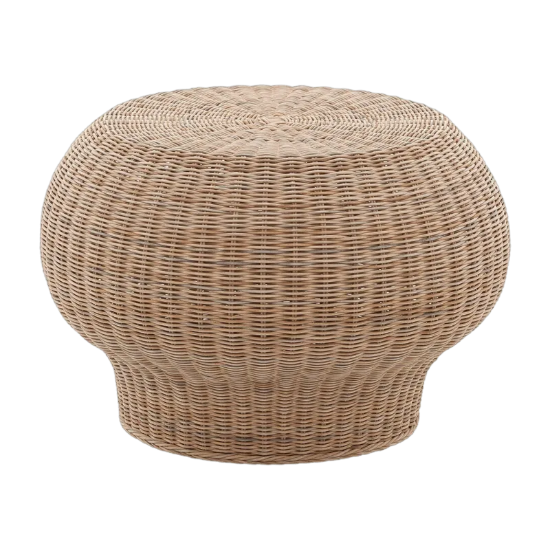 Table basse en rotin naturel 60 x 40 cm Bolla 10 - Gervasoni - The Cool Republic