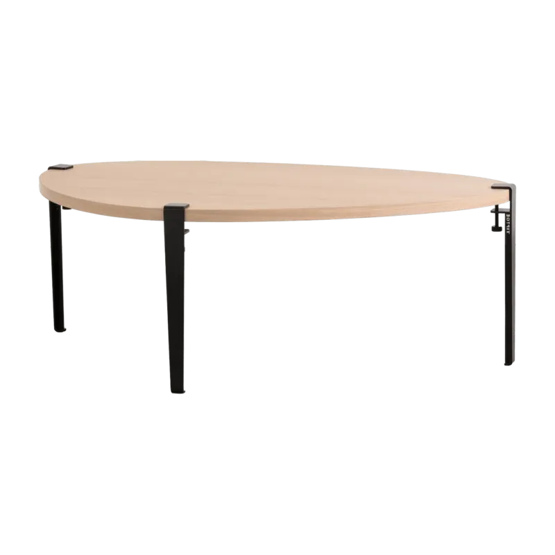 Table basse Galet pieds noir graphite 43 cm - TIPTOE - The Cool Republic