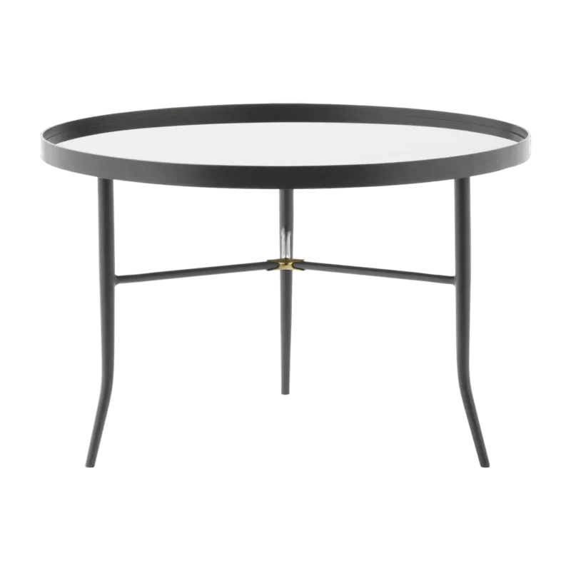 Table basse grise en verre et acier Lug Grey - Normann Copenhagen - The Cool Republic