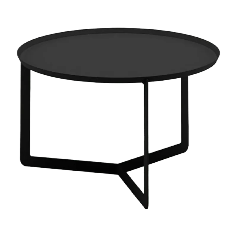 Table basse noire Round 2 - Meme Design - The Cool Republic