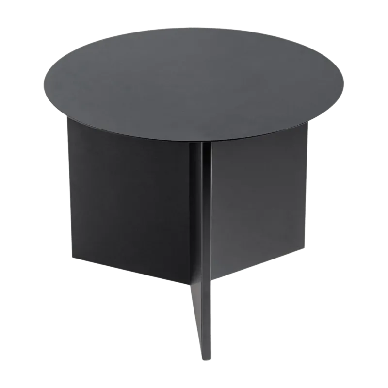 Table basse ronde en acier noire Slit - HAY - The Cool Republic