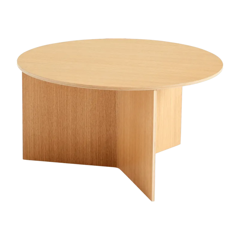 Table basse ronde en chêne naturel XL Slit - HAY - The Cool Republic