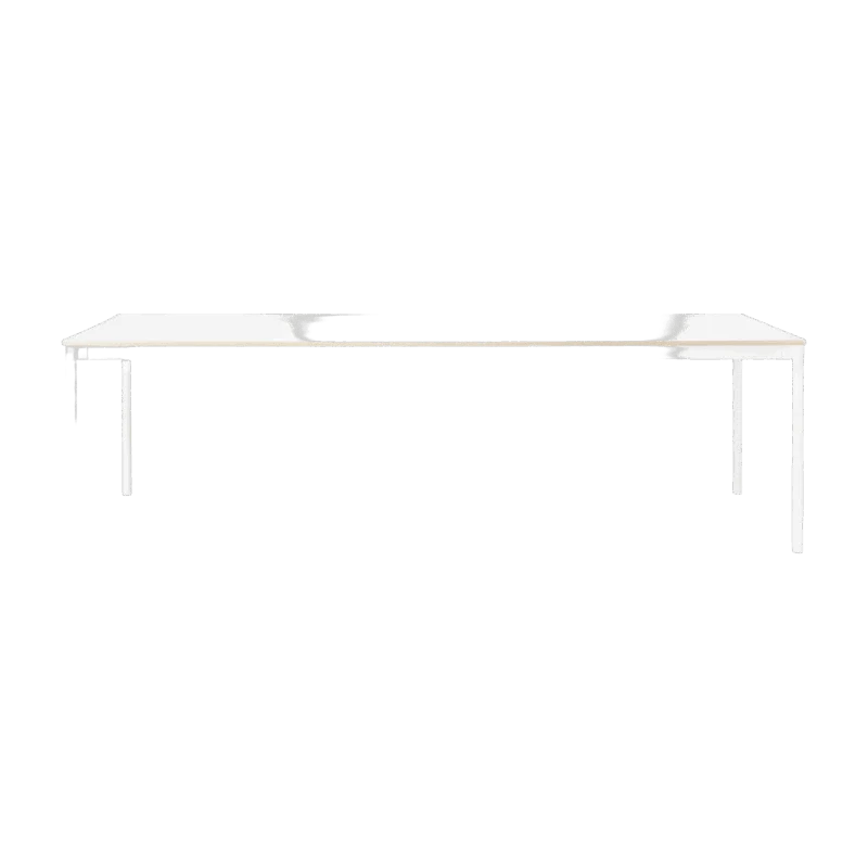 Table blanche bords en bois 160 cm Base - Muuto - The Cool Republic