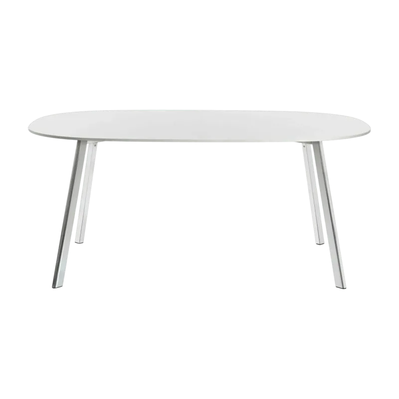 Table blanche et pieds en aluminium 200x120 cm Déjà-vu - Magis - The Cool Republic