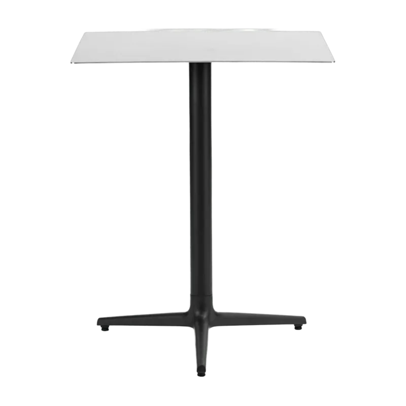 Table carrée 60 cm 3 pieds en acier inoxydable Allez Steel - Normann Copenhagen - The Cool Republic