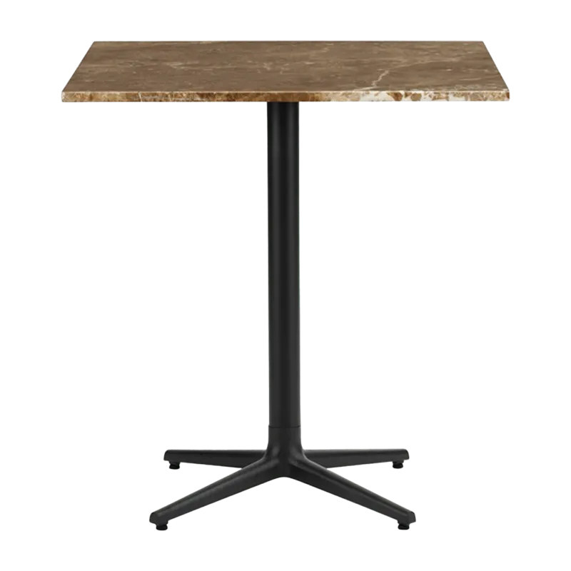Table carrée 70 cm 4 pieds en marbre sand Allez Marble - Normann Copenhagen - The Cool Republic
