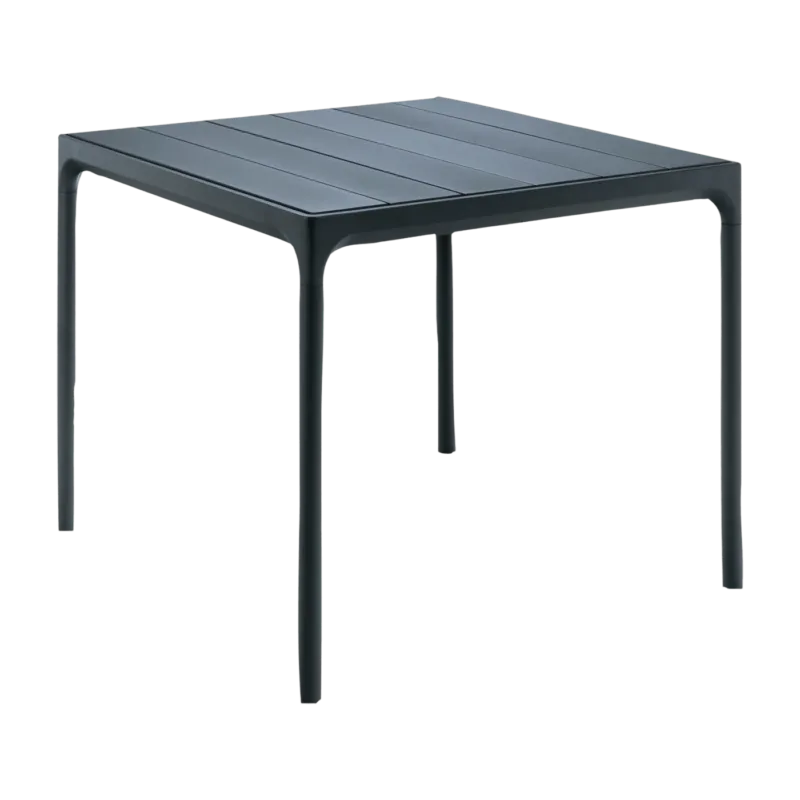 Table carrée en métal noir FOUR - Houe - The Cool Republic