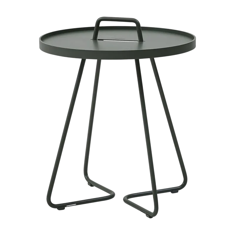 Table d'appoint 54 cm en aluminium vert foncé On-the-move - Cane-Line - The Cool Republic